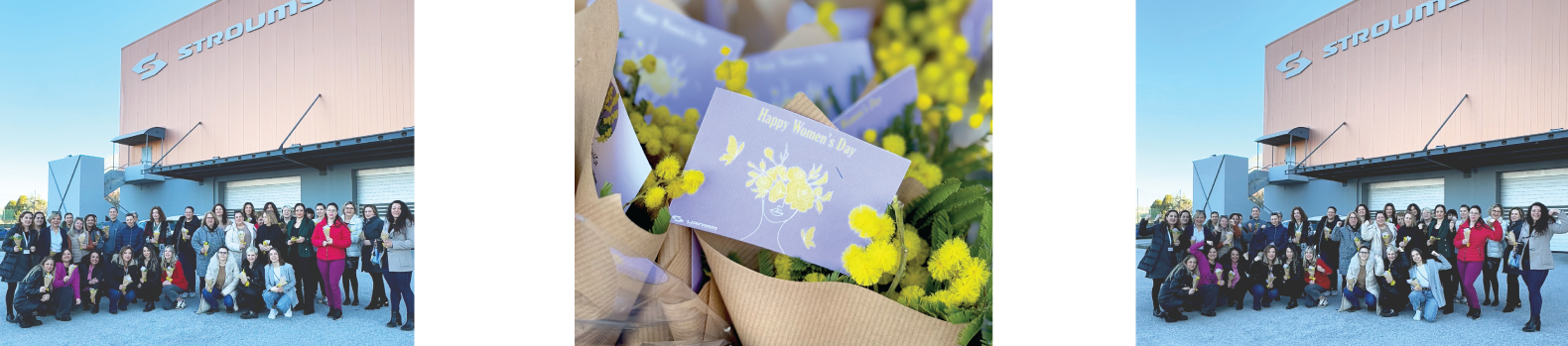 liafarm celebrating womens day 2025 giving flowers 